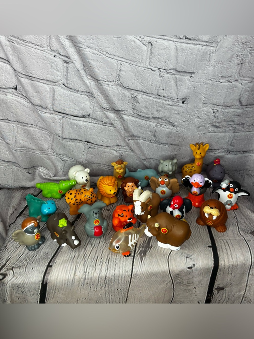 Fisher-Price Little People A to Z Learning Zoo Alphabet Animal Figure 23 PC ASIS